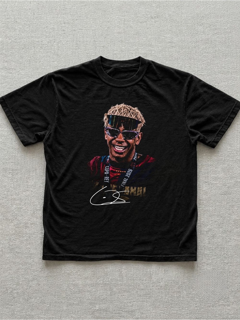 Lamine Yamal Football Spain Gildan Black Graphic Tee